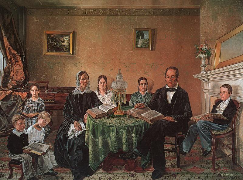 Reverend John Atwood and his Family, Henry F Darby